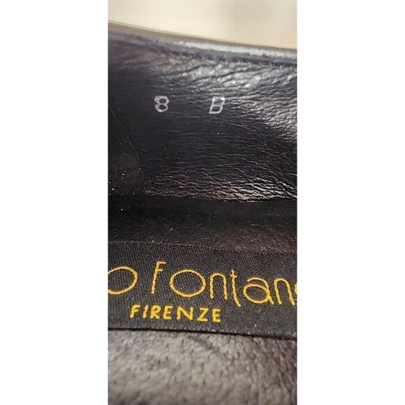 RENZO FONTANELLI Women's Gray Leather Ballet Flat Shoes Size 8B - Picture 10 of 11